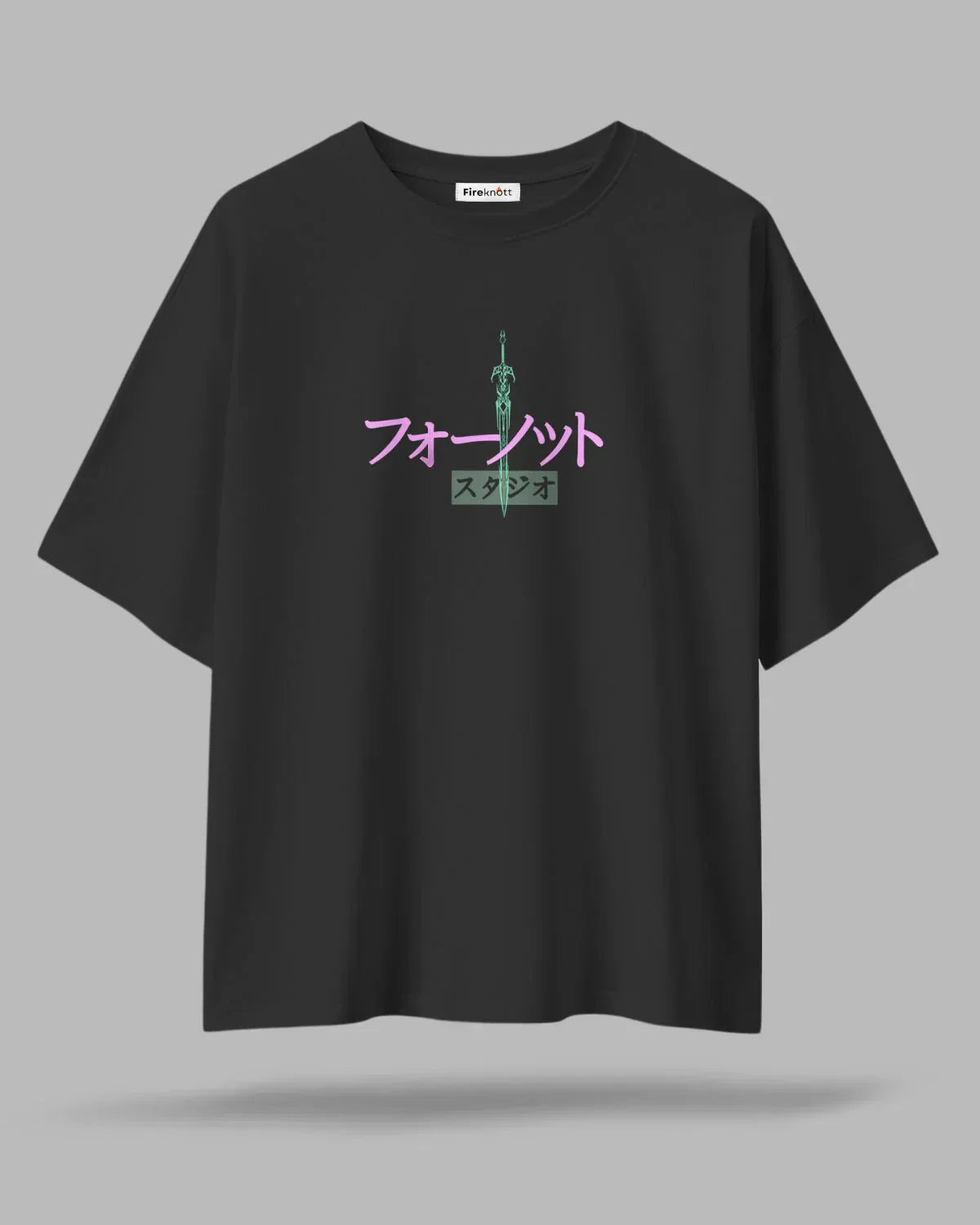 Samurai Shadow Acid Wash Oversized T-Shirt – Japanese Warrior Edition ⚔️🖤👕