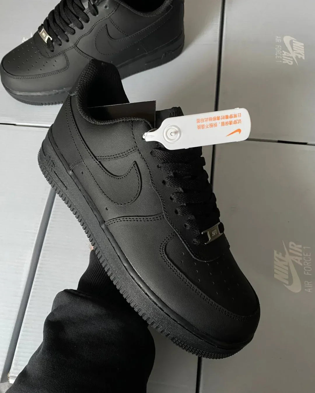 Men’s Black Air-Style Casual Sneakers
